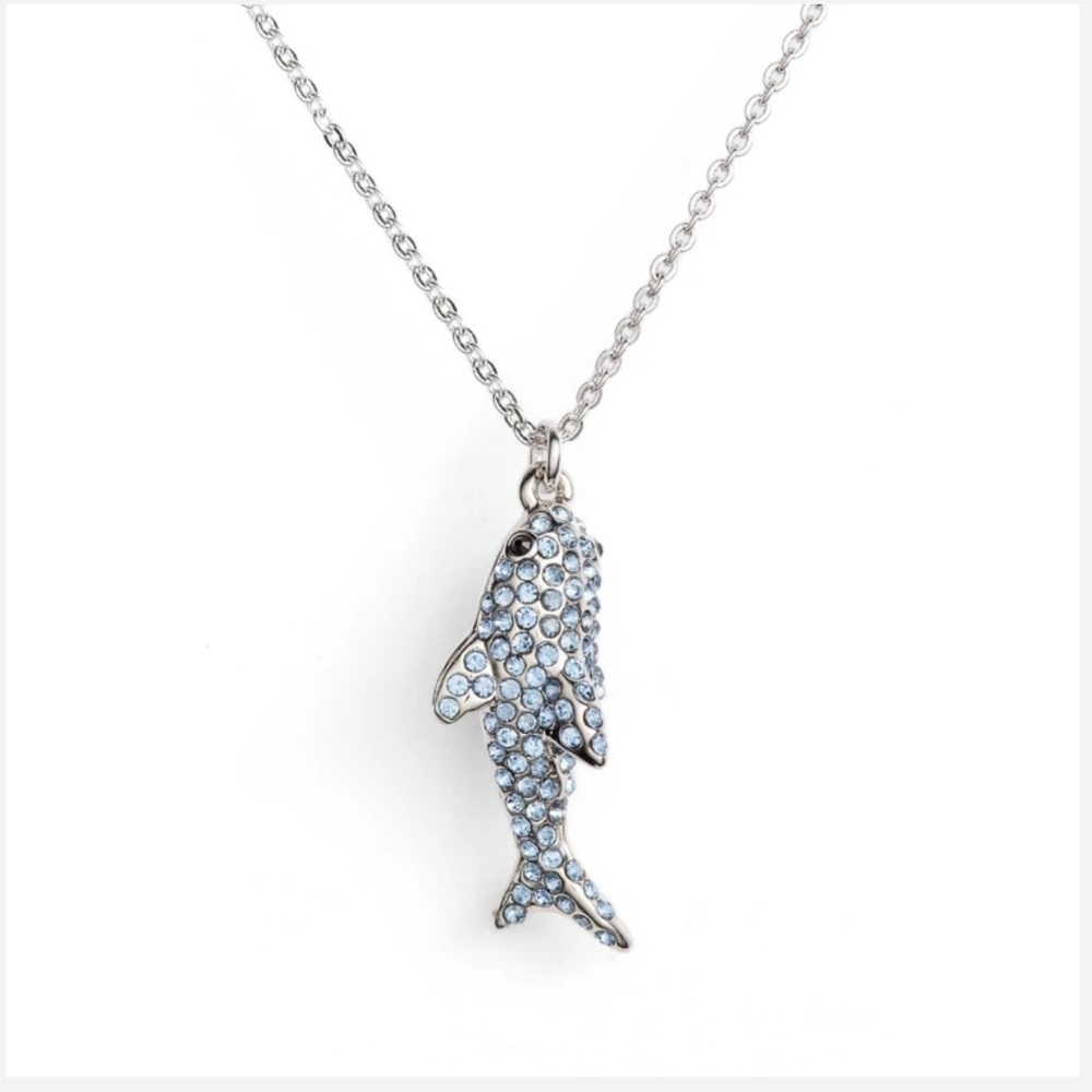 🎉HP🎉Kate Spade Pave Shark Mini Pendant
